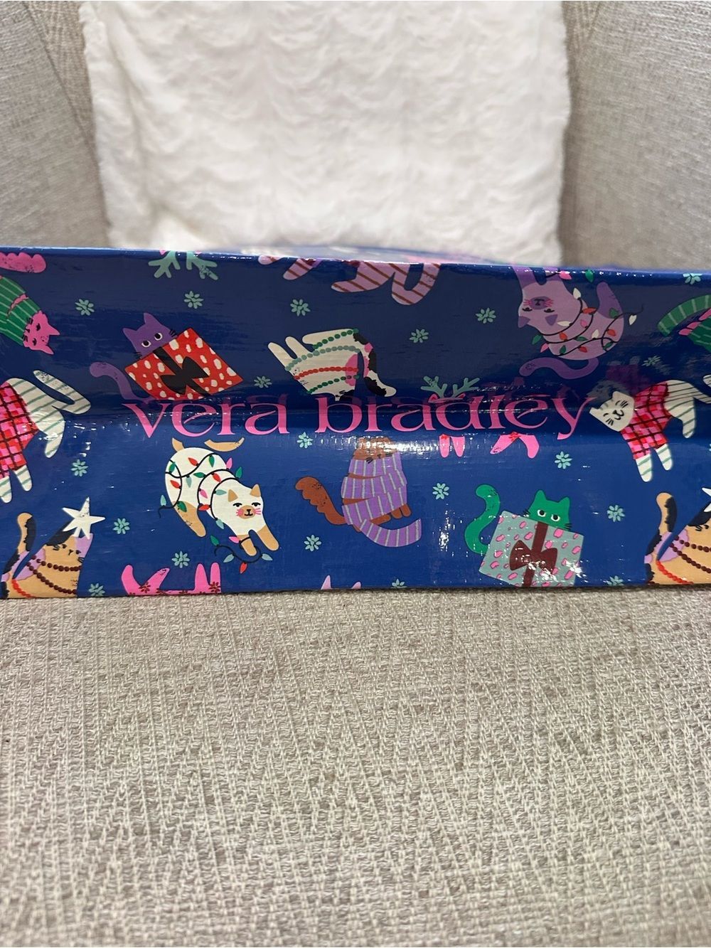 Vera Bradley 3 Gift Totes: Toasty Teddies, Catnip Christmas, Venetian Paisley - Picture 8 of 13